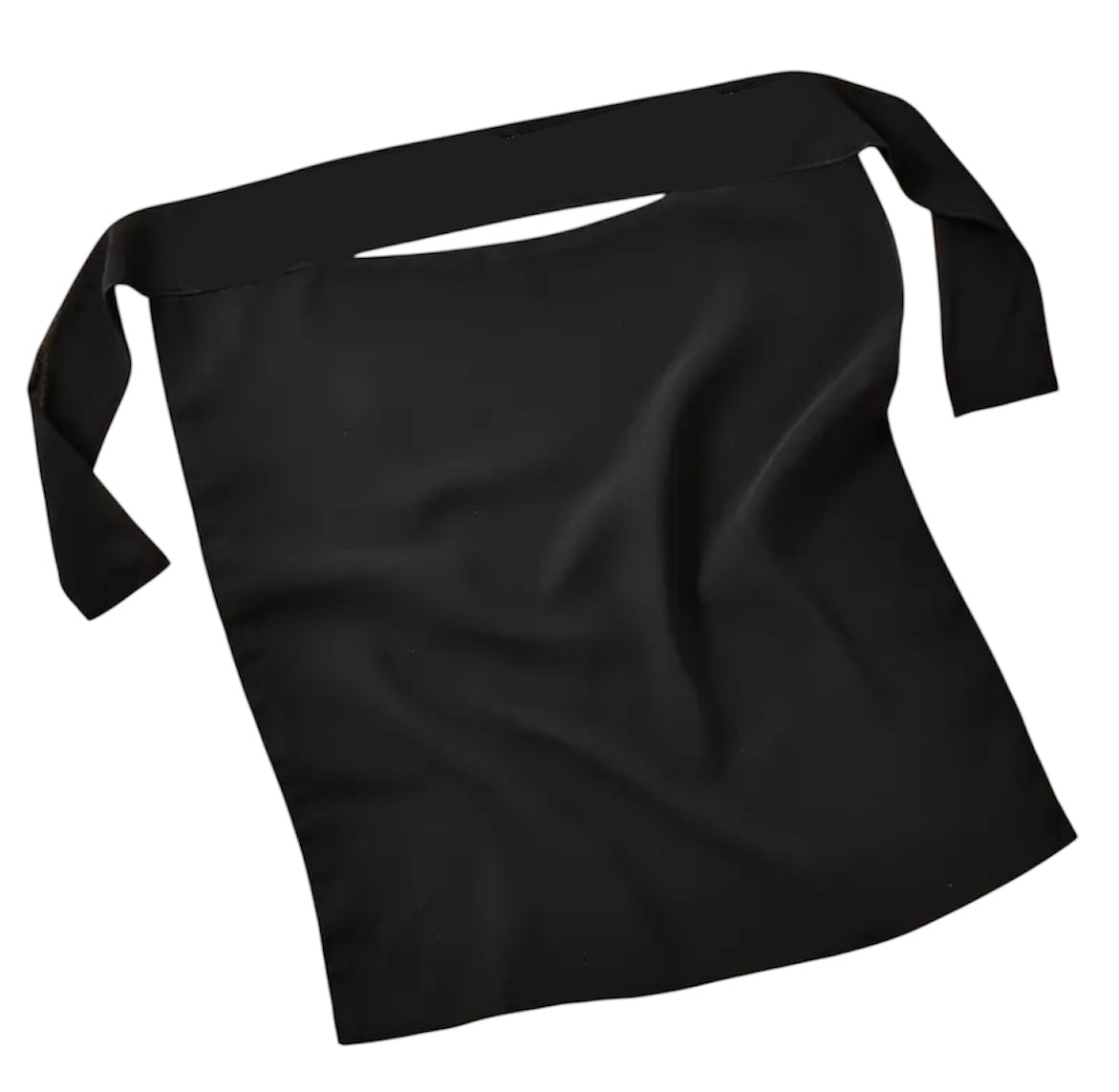 Tie Back Black Niqab